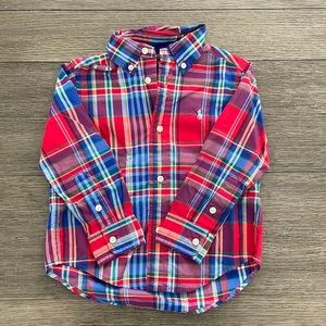 Colorful Ralph Lauren button down for toddler